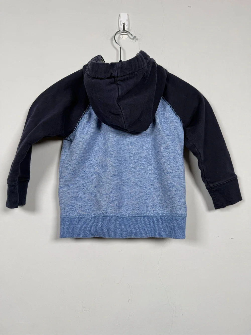 Baby Gap Toddler Boy Colorblock Fleece Zip Hoodie Blue Navy 3T